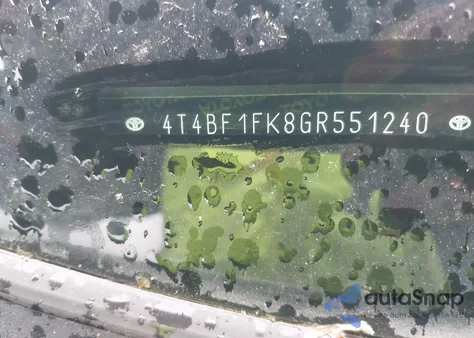 2016 Toyota Camry Le from USA, damaged, VIN 4T4BF1FK8GR551240